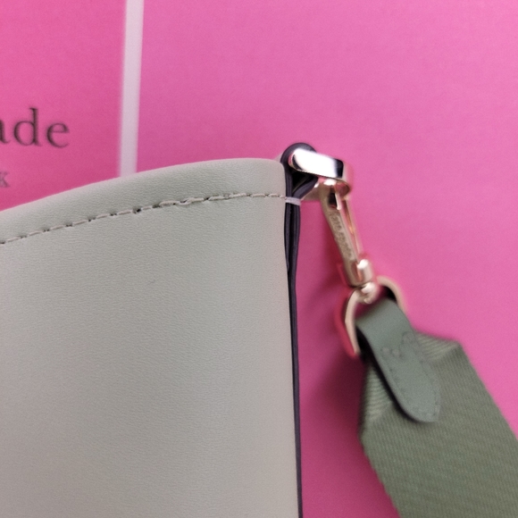NWT Kate Spade Audrey Mini Bucket Crossbody Bag, Sage Green - Picture 11 of 14